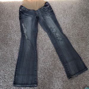 Wallflower maternity jeans light wash